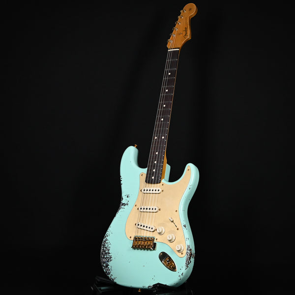 Fender Custom Shop 1962 Stratocaster Heavy Relic w/ Gold Hardware & Josefina Handwound Pickups- Surf Green/ Black Paisley 2024 (R139397)