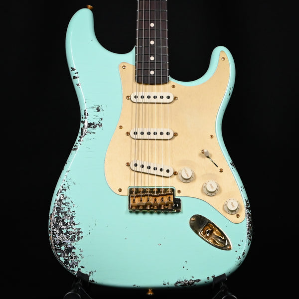 Fender Custom Shop 1962 Stratocaster Heavy Relic w/ Gold Hardware & Josefina Handwound Pickups- Surf Green/ Black Paisley 2024 (R139397)