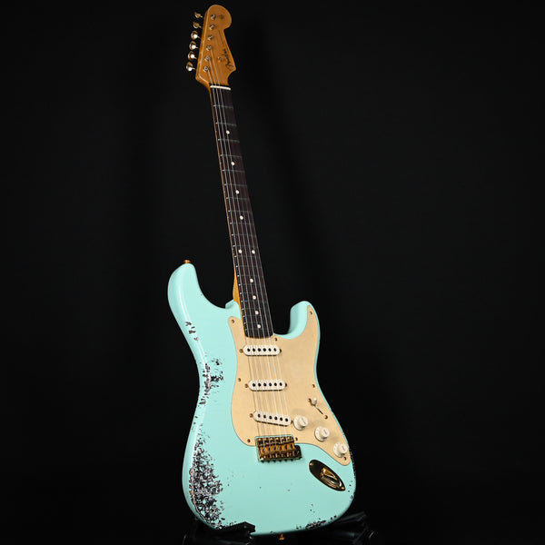 Fender Custom Shop 1962 Stratocaster Heavy Relic w/ Gold Hardware & Josefina Handwound Pickups- Surf Green/ Black Paisley 2024 (R139397)