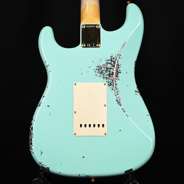 Fender Custom Shop 1962 Stratocaster Heavy Relic w/ Gold Hardware & Josefina Handwound Pickups- Surf Green/ Black Paisley 2024 (R139397)