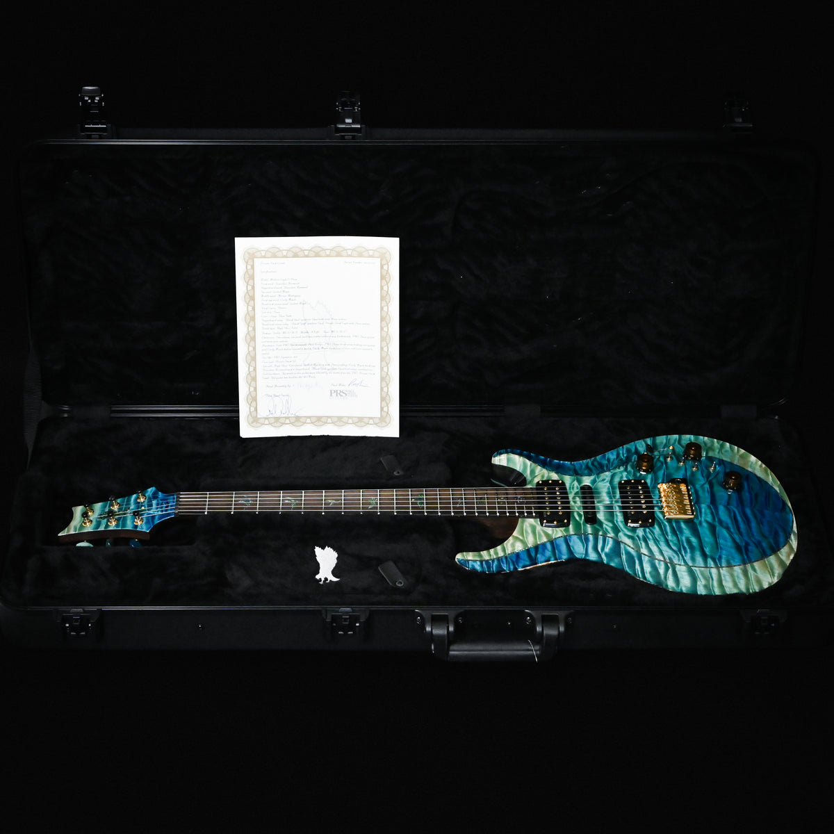 PRS Private Stock #12468 Modern Eagle V Piezo w/ Brazilian Rosewood Neck- Blue Fade 2026 (0433310)