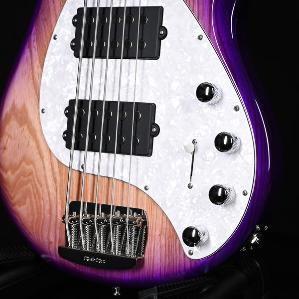 Ernie Ball Music Man StingRay Special 5 HH w/ Rosewood Fingerboard Bass Guitar- Purple Sunset 2026 (K11685)