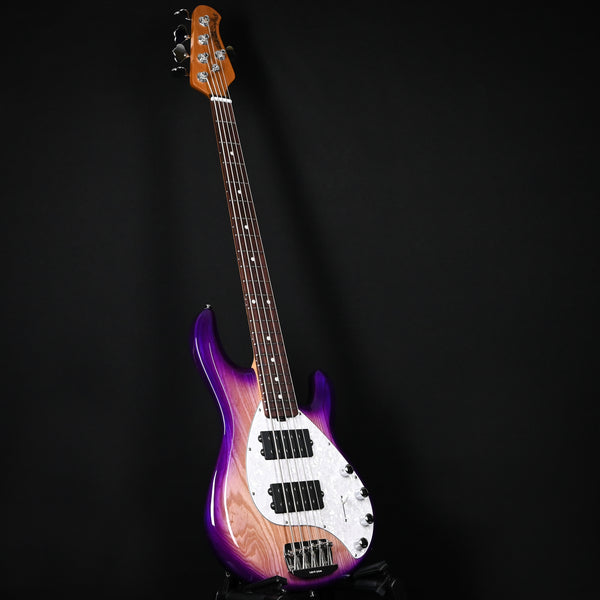 Ernie Ball Music Man StingRay Special 5 HH w/ Rosewood Fingerboard Bass Guitar- Purple Sunset 2026 (K11685)