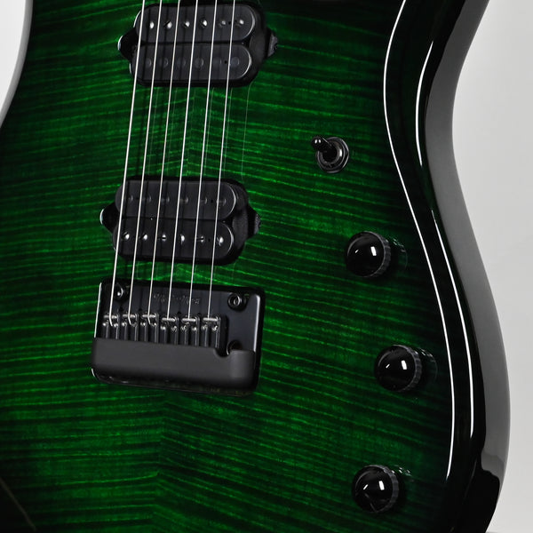 Ernie Ball Music Man JP15 John Petrucci Signature Electric Guitar- Green Tiger Eye Flame 2026 (H09193)