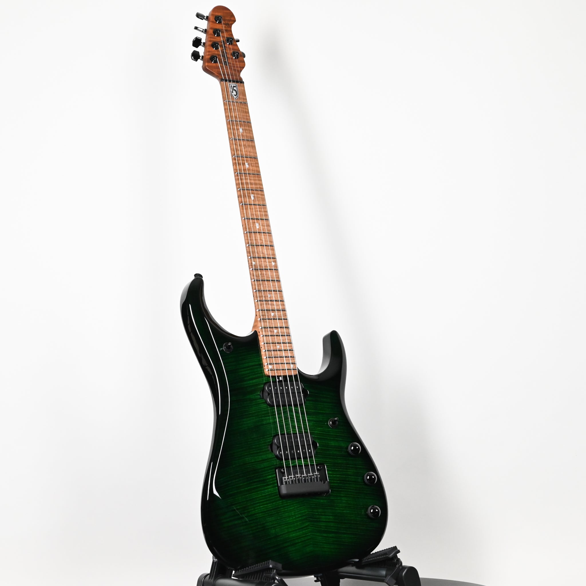 Ernie Ball Music Man JP15 John Petrucci Signature Electric Guitar- Green Tiger Eye Flame 2026 (H09193)