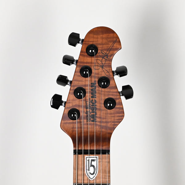 Ernie Ball Music Man JP15 John Petrucci Signature Electric Guitar- Green Tiger Eye Flame 2026 (H09193)