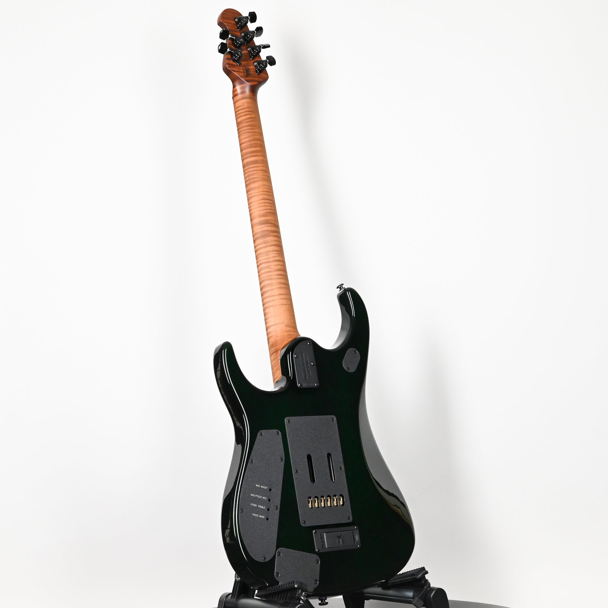 Ernie Ball Music Man JP15 John Petrucci Signature Electric Guitar- Green Tiger Eye Flame 2026 (H09193)