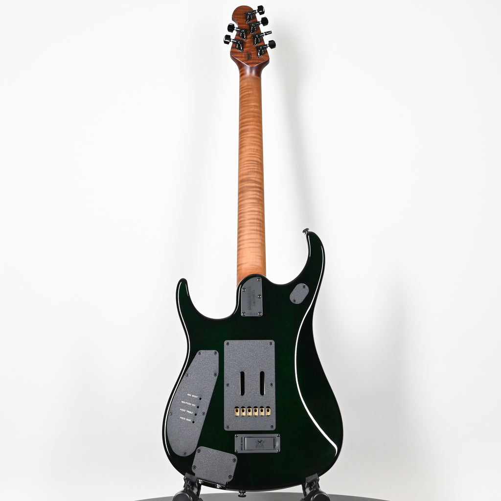 Ernie Ball Music Man JP15 John Petrucci Signature Electric Guitar- Green Tiger Eye Flame 2026 (H09193)