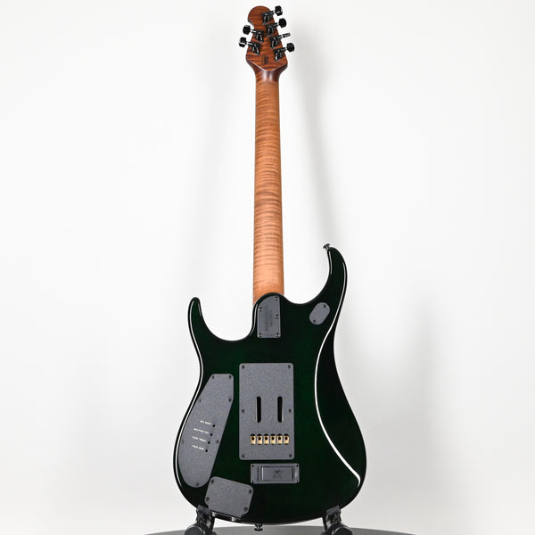 Ernie Ball Music Man JP15 John Petrucci Signature Electric Guitar- Green Tiger Eye Flame 2026 (H09193)