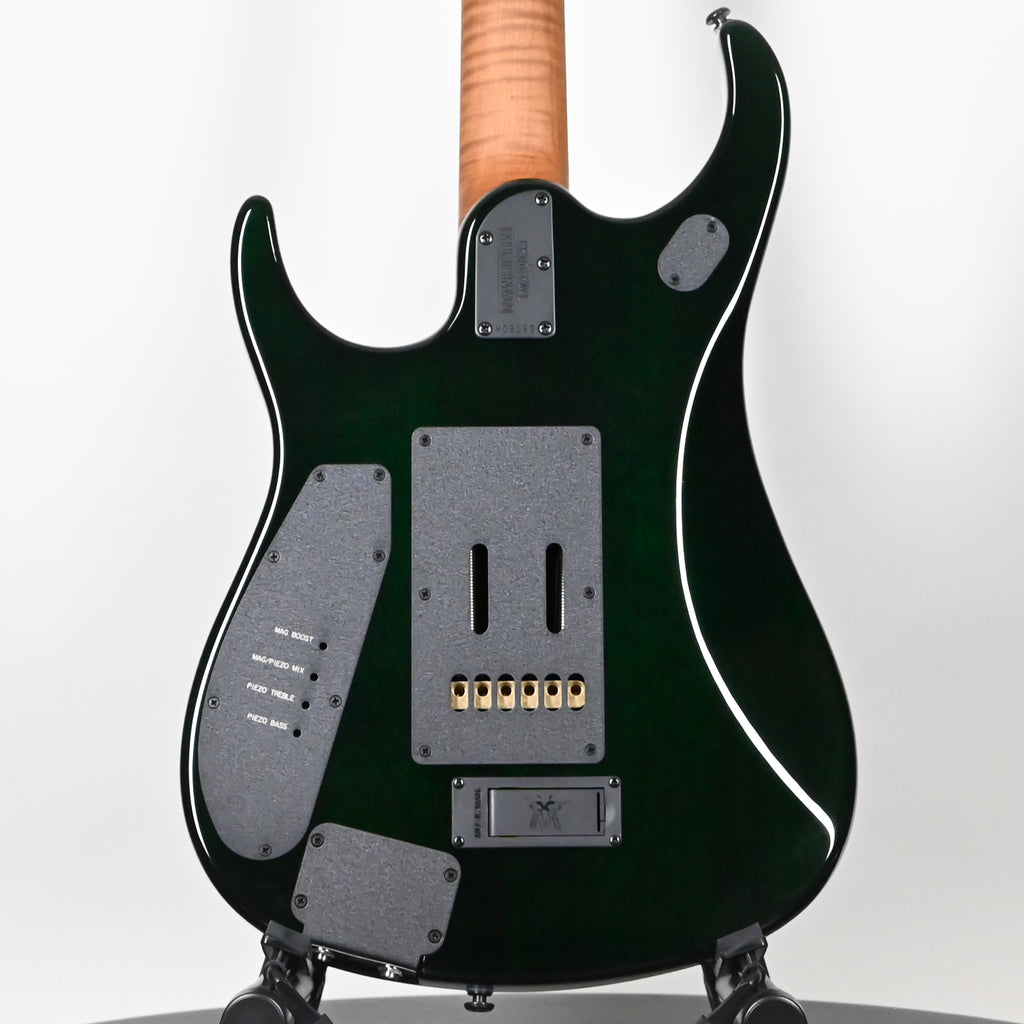 Ernie Ball Music Man JP15 John Petrucci Signature Electric Guitar- Green Tiger Eye Flame 2026 (H09193)