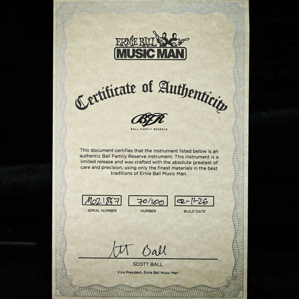 Ernie Ball Music Man BFR John Petrucci Majesty 6 (No.70 of 100)- Wolf's Bane 2026 (M021857)