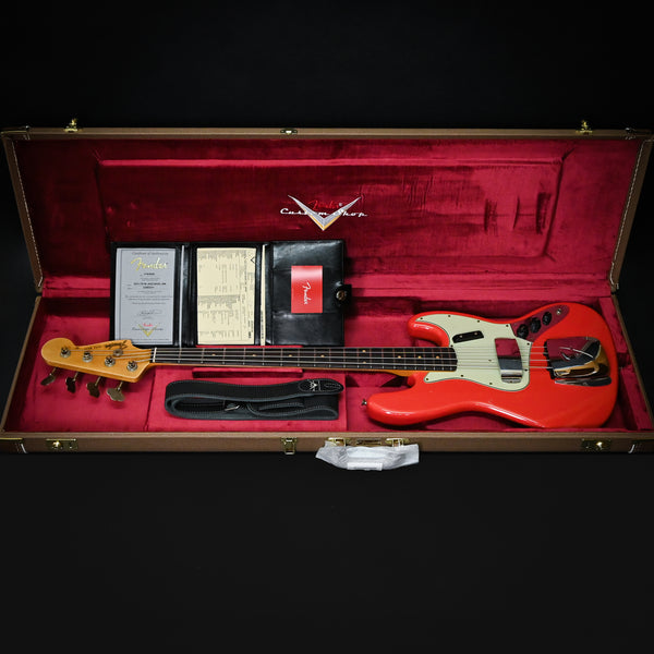 Fender Custom Shop Limited Edition '64 Jazz Bass Journeyman- Aged Fiesta Red 2025 (CZ583311)