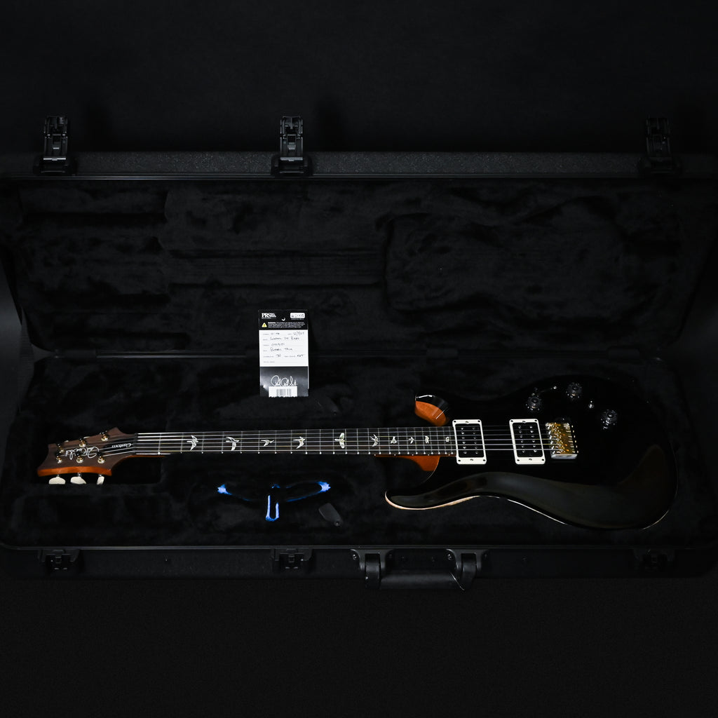 PRS Custom 24 Piezo w/ DMO Pickups Electric Guitar- Black (Natural Back) 2025 (0419101)