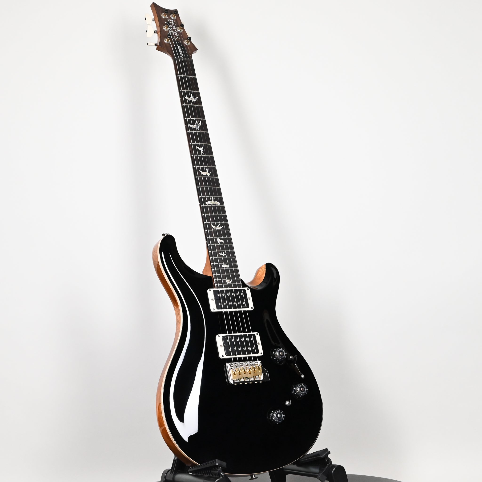 PRS Custom 24 Piezo w/ DMO Pickups Electric Guitar- Black (Natural Back) 2025 (0419101)