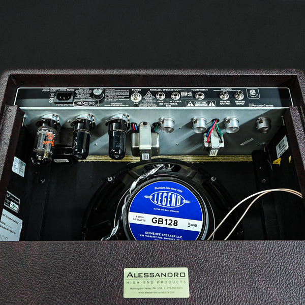 Fender Limited-Edition '65 Princeton Bordeaux Reserve 112 12W Combo Amp (Alessandro High-End Modification Upgrades) Used – Excellent