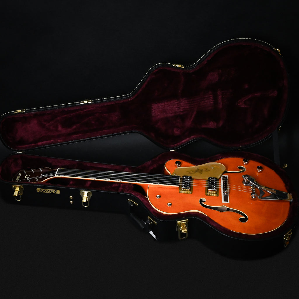 Gretsch G6120T-59 Vintage Select Edition '59 Chet Atkins Hollow Body w/ Bigsby- Vintage Orange Stain Lacquer 2026 (JT26020377)
