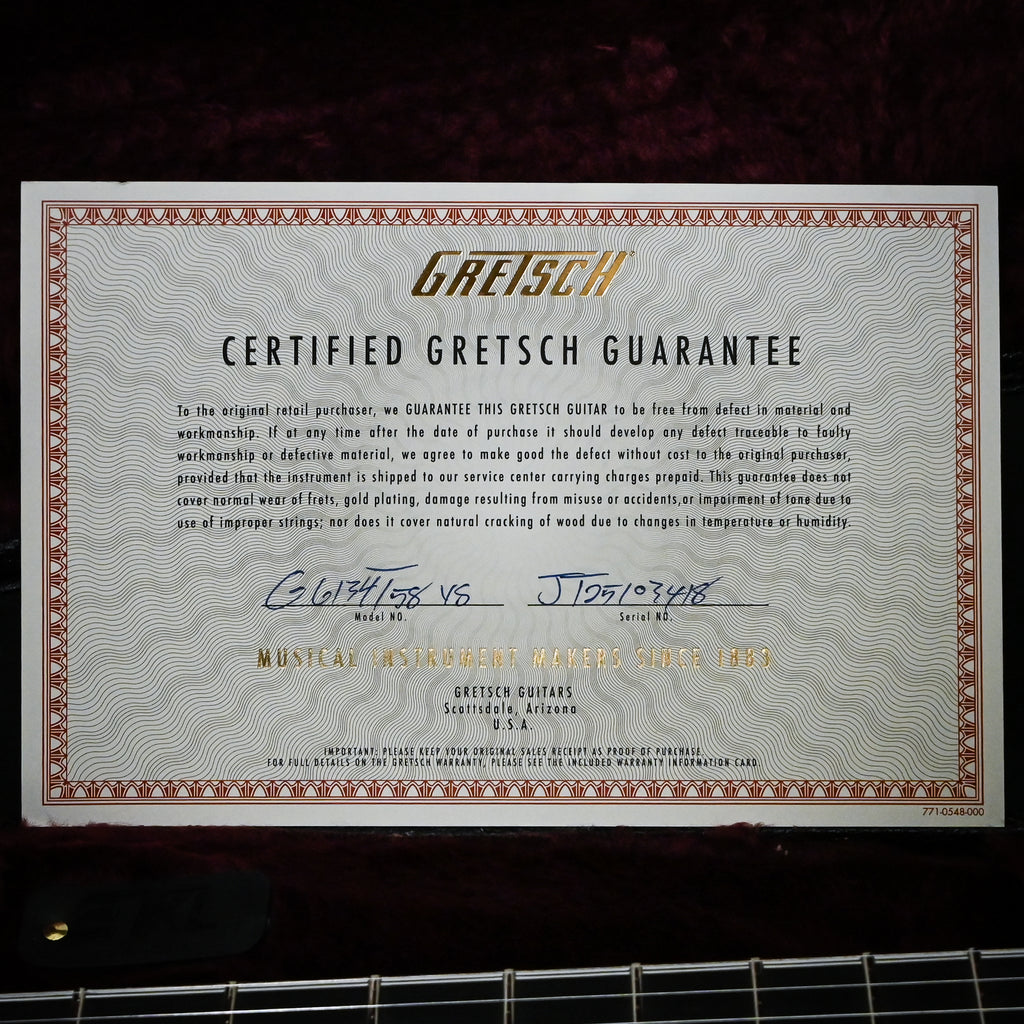Gretsch G6134T-58 Vintage Select '58 Penguin w/ Bigsby- Vintage White 2025 (JT25103418)