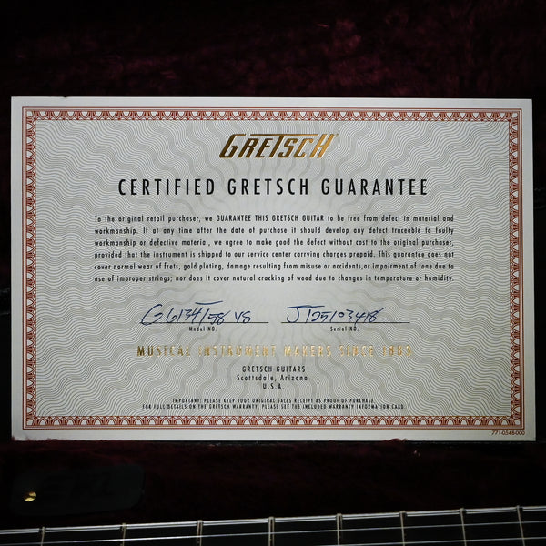 Gretsch G6134T-58 Vintage Select '58 Penguin w/ Bigsby- Vintage White 2025 (JT25103418)