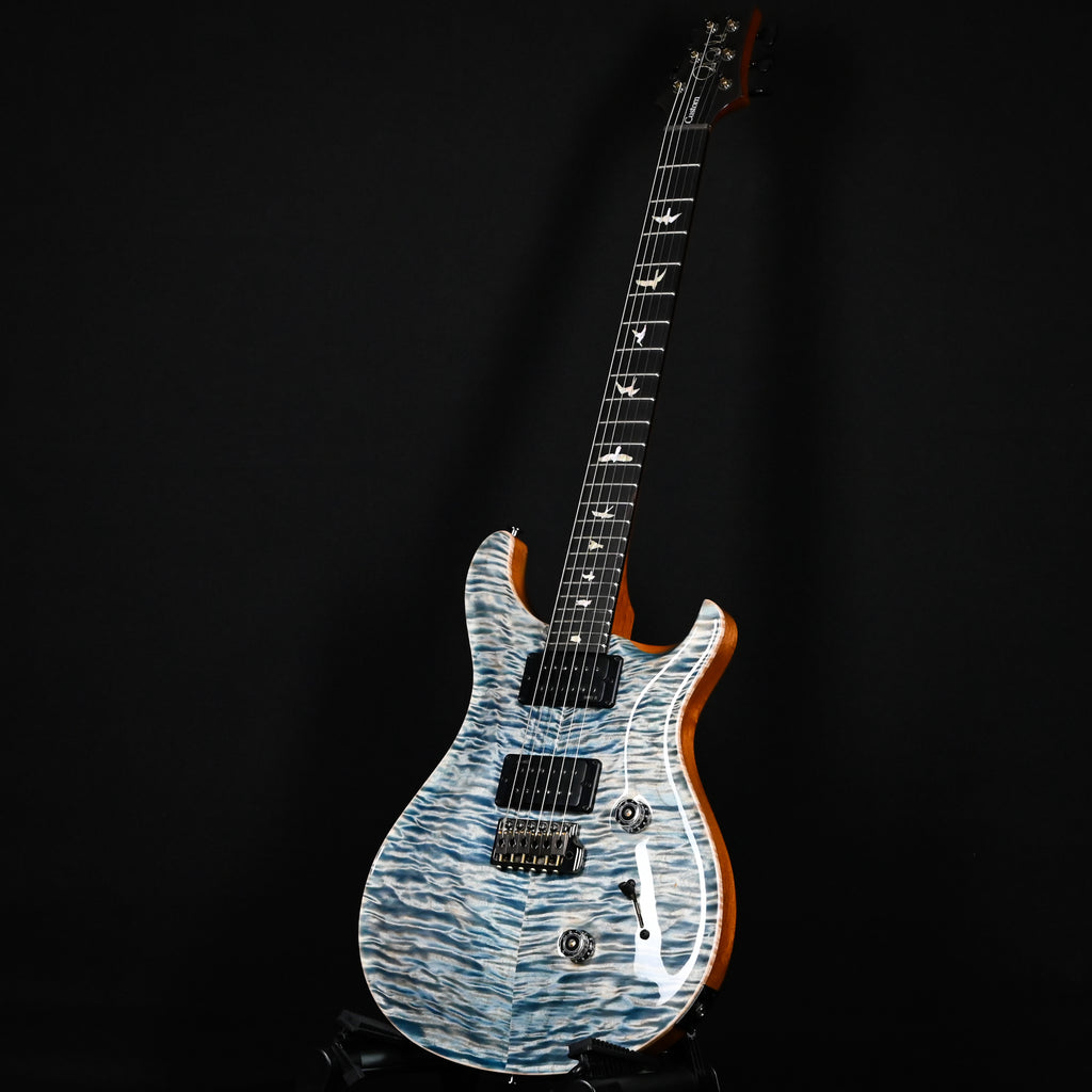 PRS Custom 24 w/ Artist Grade Quilt Maple Top & Awabi Birds- Faded Indigo 2026 (0427702)