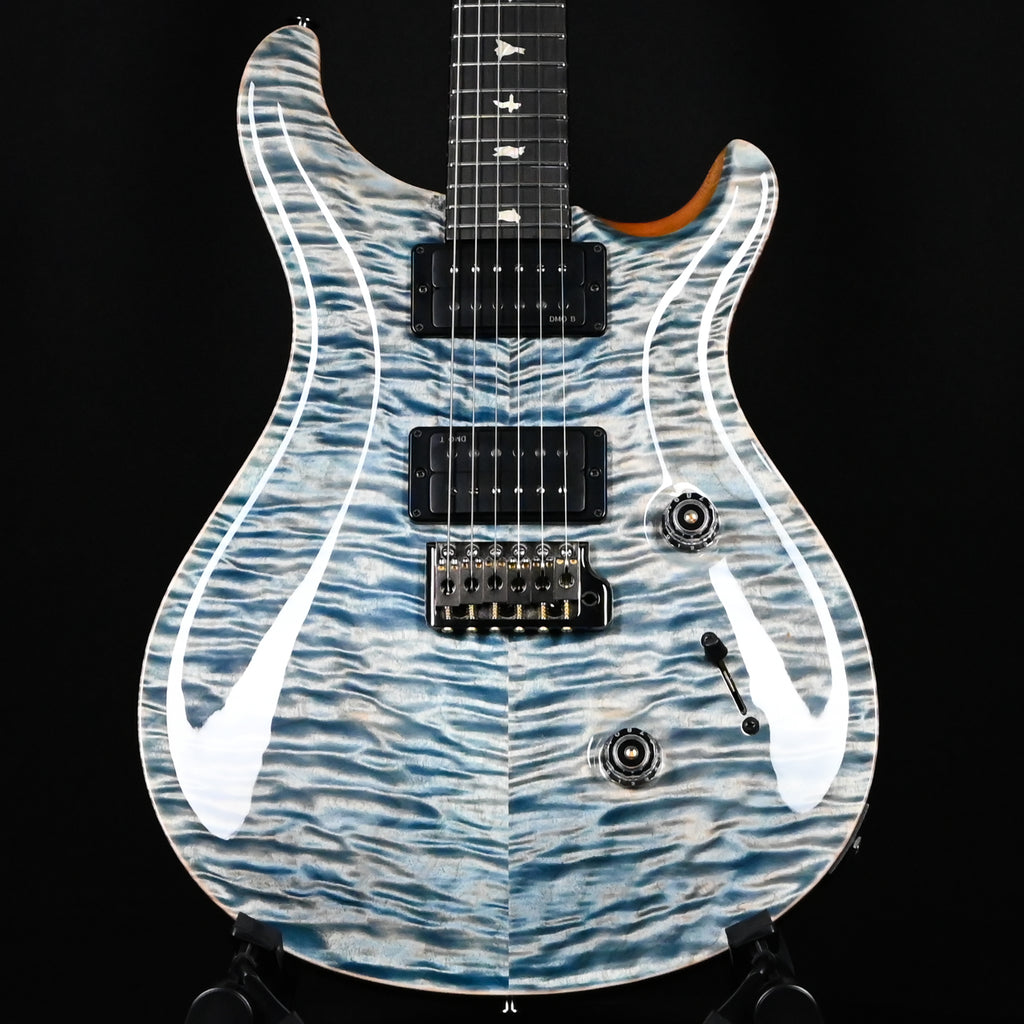 PRS Custom 24 w/ Artist Grade Quilt Maple Top & Awabi Birds- Faded Indigo 2026 (0427702)