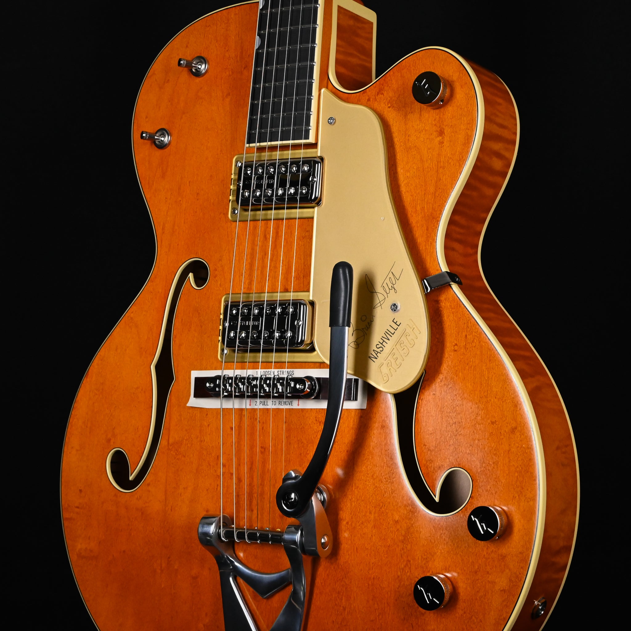 Gretsch G6120T-BSSMK Brian Setzer Signature Nashville Hollow Body '59 "Smoke" w/ Bigsby- Smoke Orange 2026 (JT26020347)