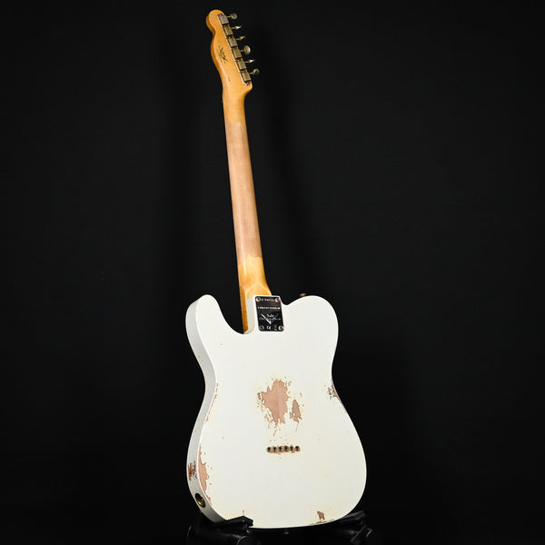 Fender Custom Shop Limited Edition '60 Telecaster Custom Heavy Relic- Aged Olympic White/ Chocolate 3 Tone Sunburst 2024 (CZ580103)