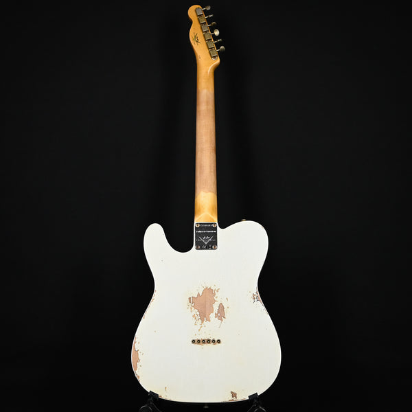 Fender Custom Shop Limited Edition '60 Telecaster Custom Heavy Relic- Aged Olympic White/ Chocolate 3 Tone Sunburst 2024 (CZ580103)