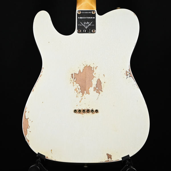 Fender Custom Shop Limited Edition '60 Telecaster Custom Heavy Relic- Aged Olympic White/ Chocolate 3 Tone Sunburst 2024 (CZ580103)