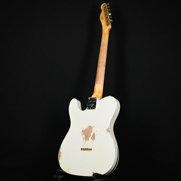 Fender Custom Shop Limited Edition '60 Telecaster Custom Heavy Relic- Aged Olympic White/ Chocolate 3 Tone Sunburst 2024 (CZ580103)