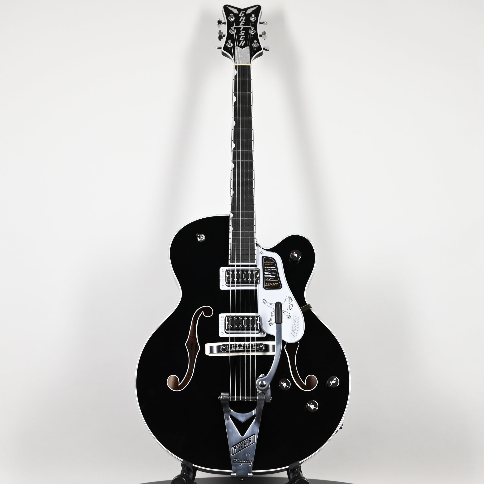 Gretsch Falcon Hollow Body w/ String-Thru Bigsby- Black 2026 (JT26030849)