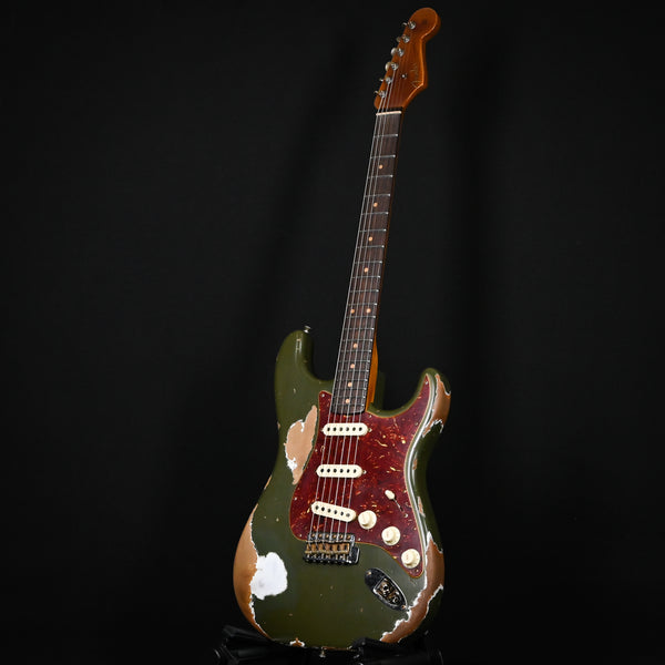 Fender Custom Shop Limited Edition '60 Stratocaster Roasted Super Heavy Relic- Aged Olive Green 2024 (CZ584168)