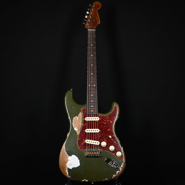 Fender Custom Shop Limited Edition '60 Stratocaster Roasted Super Heavy Relic- Aged Olive Green 2024 (CZ584168)