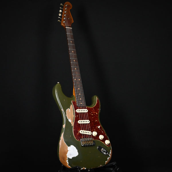 Fender Custom Shop Limited Edition '60 Stratocaster Roasted Super Heavy Relic- Aged Olive Green 2024 (CZ584168)