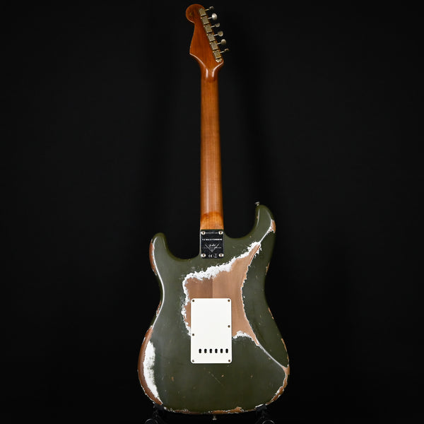 Fender Custom Shop Limited Edition '60 Stratocaster Roasted Super Heavy Relic- Aged Olive Green 2024 (CZ584168)