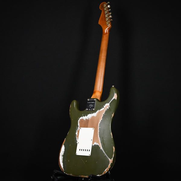 Fender Custom Shop Limited Edition '60 Stratocaster Roasted Super Heavy Relic- Aged Olive Green 2024 (CZ584168)