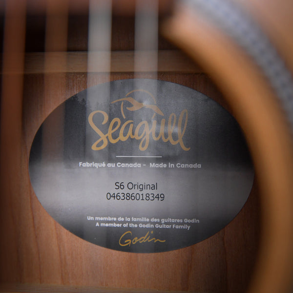 Seagull S6 Original Dreadnought Rosewood Fingerboard Natural (046386018349)