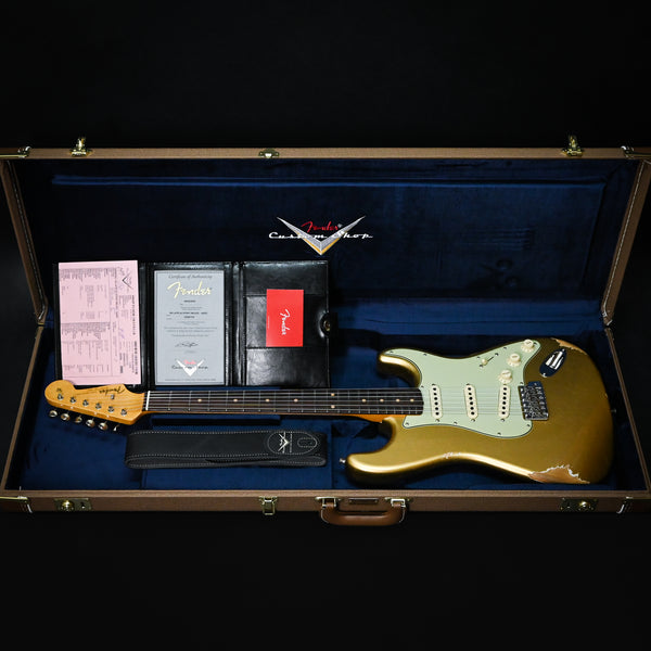Fender Custom Shop Late-1962 Stratocaster Relic w/ Closet Classic Hardware- Aged Aztec Gold 2025 (CZ587737)