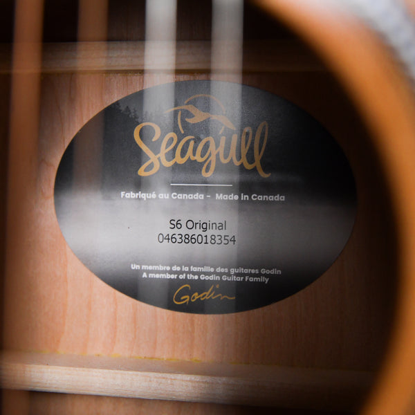Seagull S6 Original Dreadnought Rosewood Fingerboard Natural (046386018354)