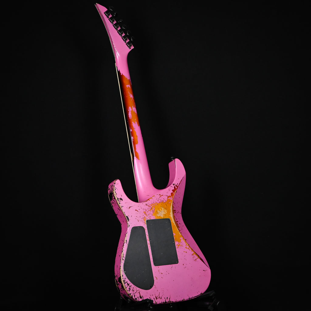Jackson Custom Shop USA SL 2H FR Soloist Nitro Tour Relic- Platinum Pink/ 3-Tone Sunburst 2026 (J11567)