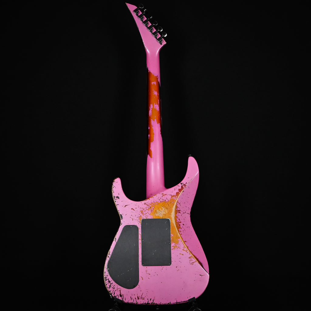 Jackson Custom Shop USA SL 2H FR Soloist Nitro Tour Relic- Platinum Pink/ 3-Tone Sunburst 2026 (J11567)