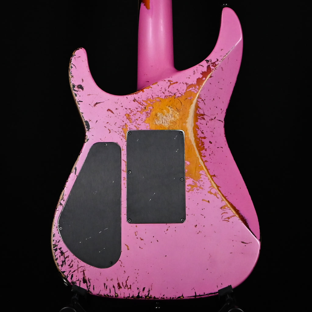 Jackson Custom Shop USA SL 2H FR Soloist Nitro Tour Relic- Platinum Pink/ 3-Tone Sunburst 2026 (J11567)