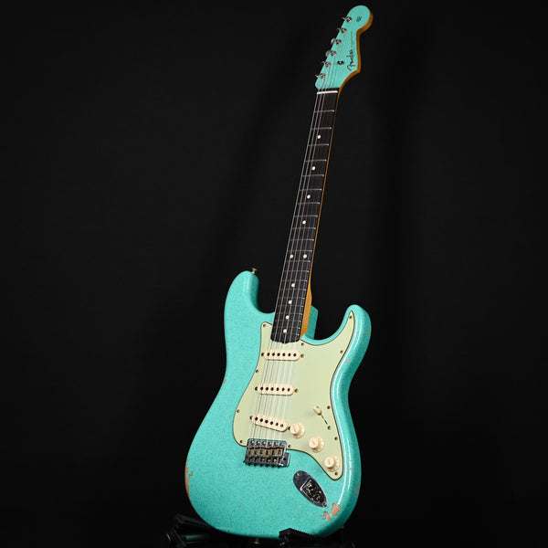 Fender Custom Shop Limited Edition 1960 Stratocaster Relic- Aged Sea Foam Green Sparkle 2025 (CZ585328)