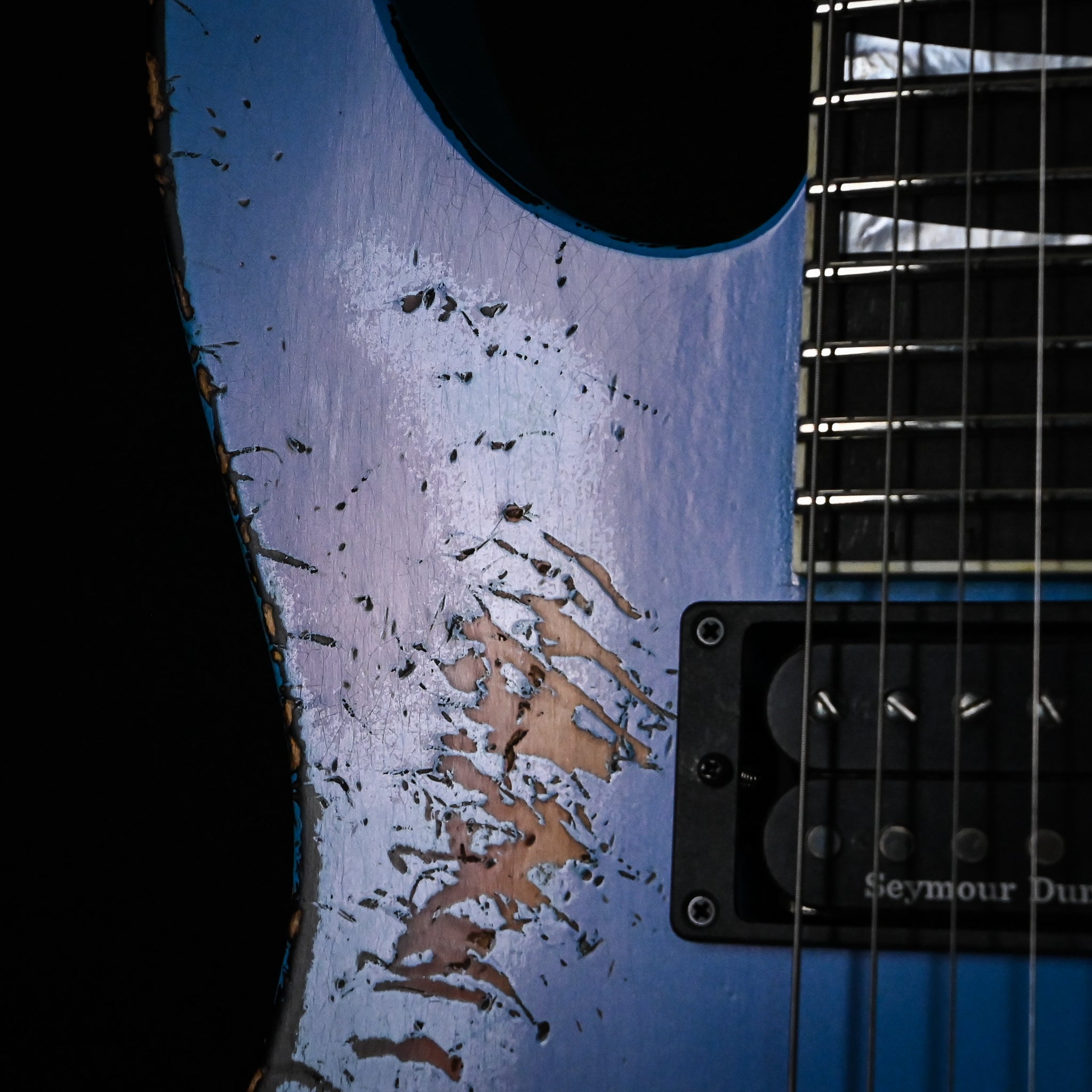 Jackson Custom Shop USA SL 2H FR Soloist Nitro Tour Relic- Robin Egg Blue/ 3-Tone Sunburst 2026 (J11564)