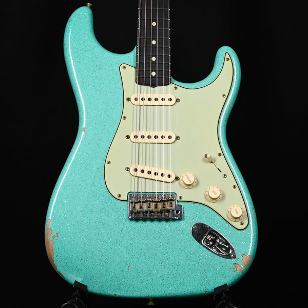 Fender Custom Shop Limited Edition 1960 Stratocaster Relic- Aged Sea Foam Green Sparkle 2025 (CZ585328)