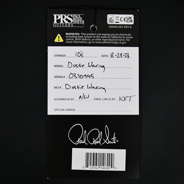 PRS Dustie Waring DW CE 24 Hardtail Limited Edition Waring Burst 2023 (0370445)