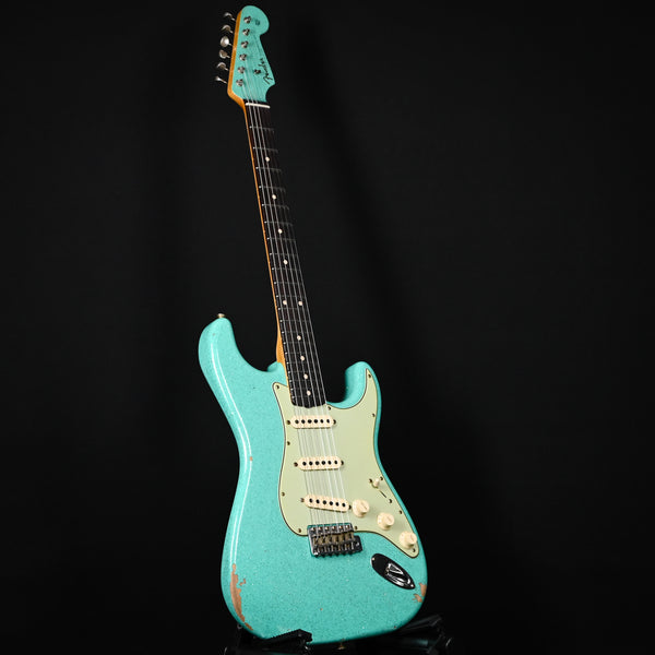 Fender Custom Shop Limited Edition 1960 Stratocaster Relic- Aged Sea Foam Green Sparkle 2025 (CZ585328)