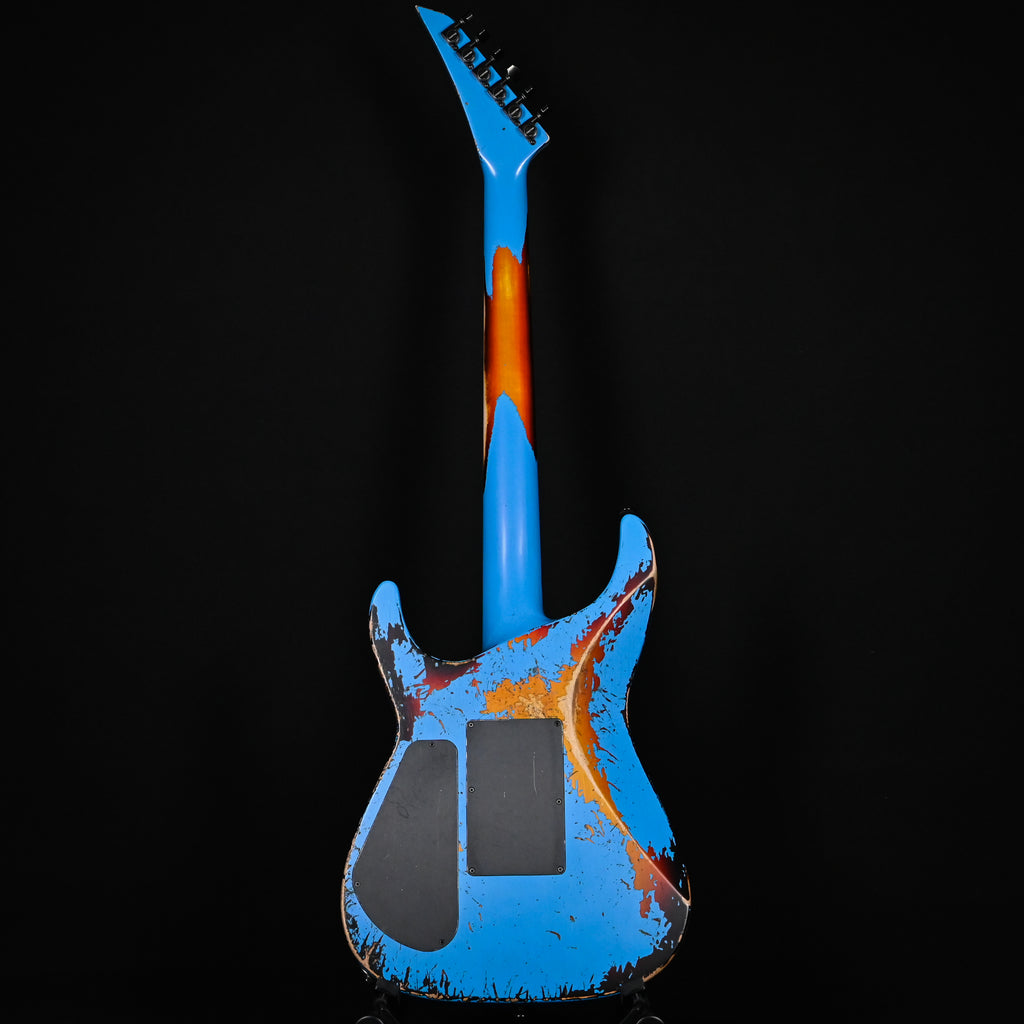 Jackson Custom Shop USA SL 2H FR Soloist Nitro Tour Relic- Robin Egg Blue/ 3-Tone Sunburst 2026 (J11564)