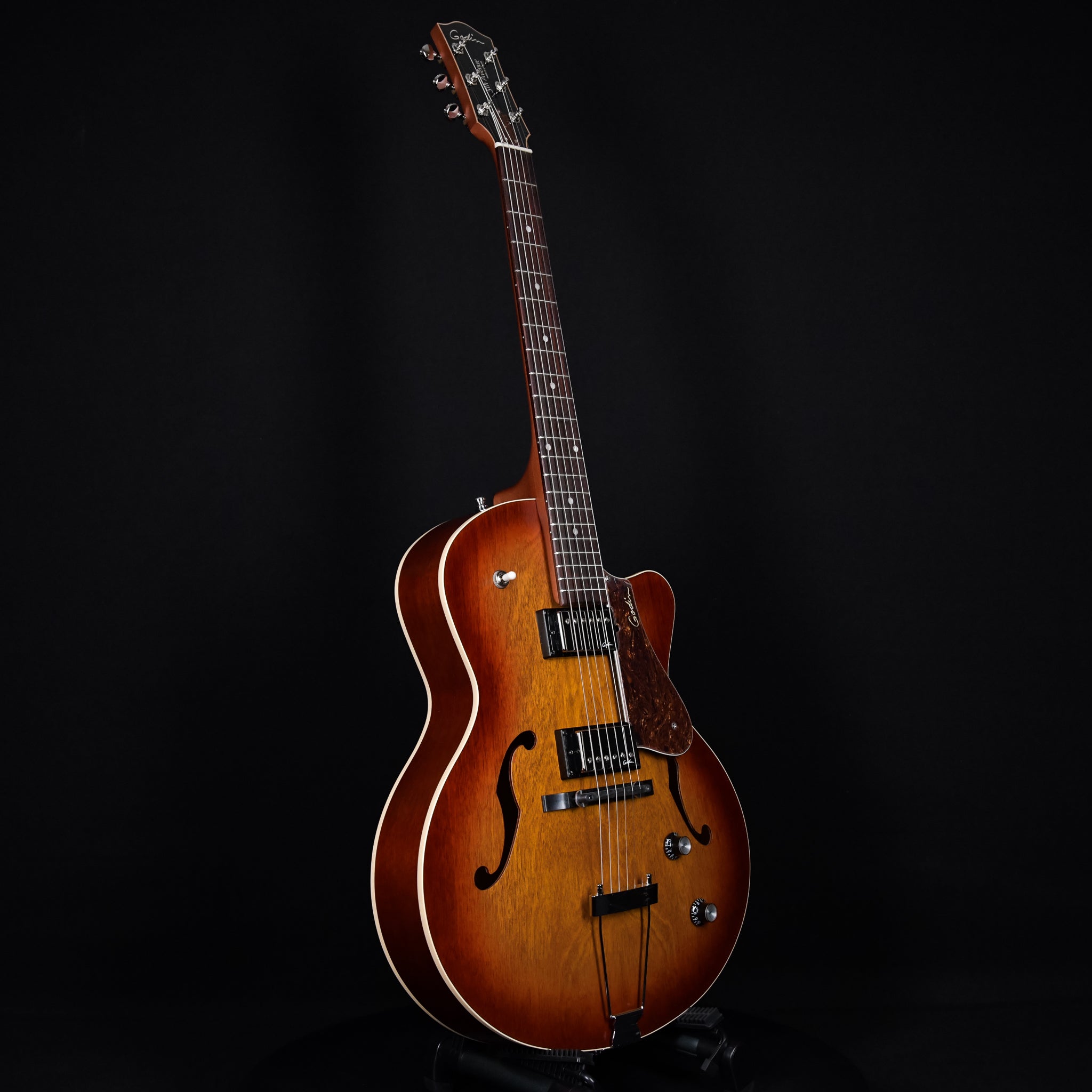 Godin 5th Avenue CW Kingpin II HB Hollow Body Cognac Burst