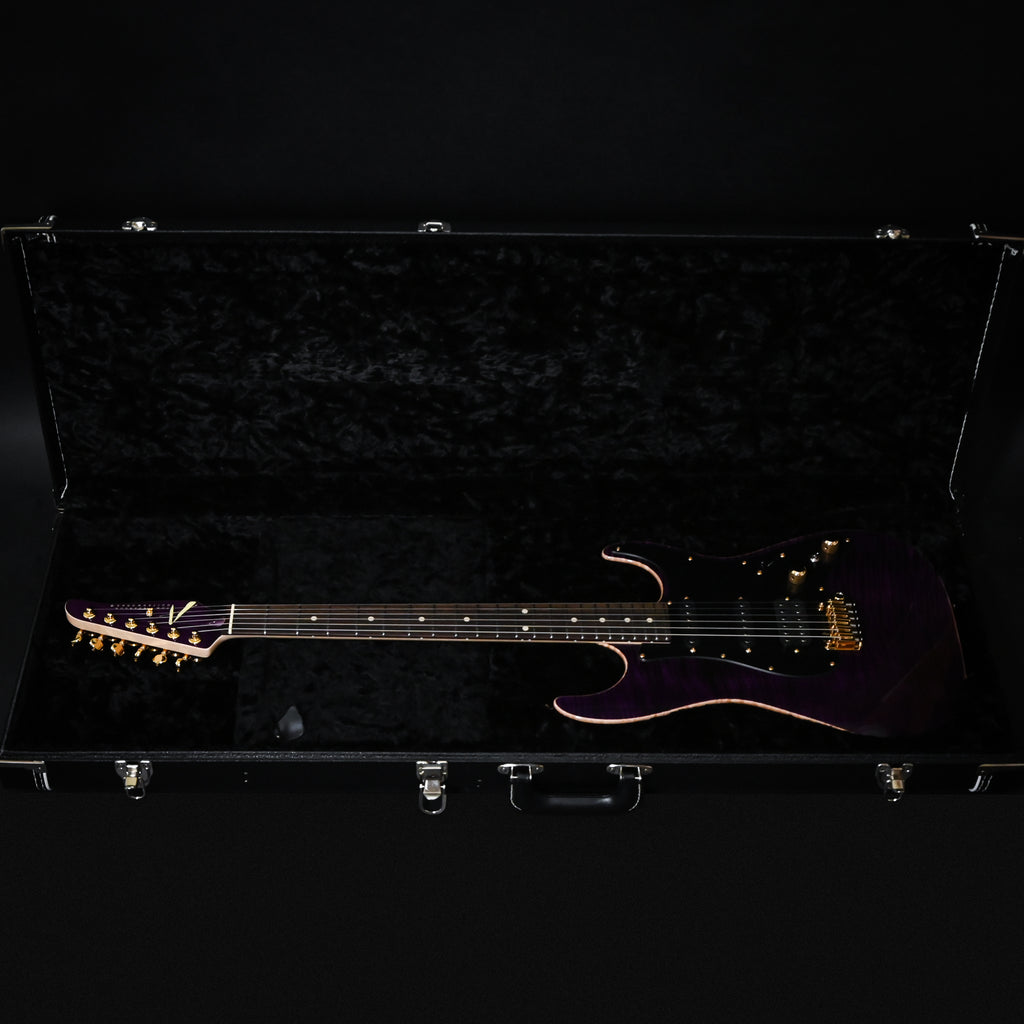 Tom Anderson Custom Drop Top Classic Electric Guitar- Transparent Purple w/ Binding 2026 (05-01-26A)