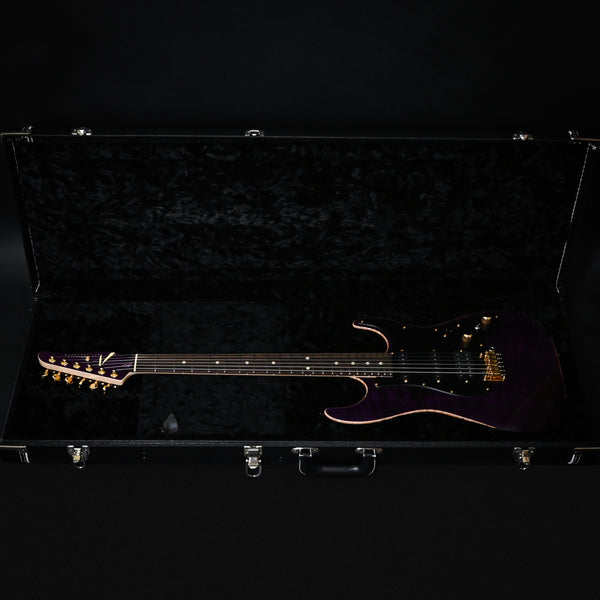 Tom Anderson Custom Drop Top Classic Electric Guitar- Transparent Purple w/ Binding 2026 (05-01-26A)